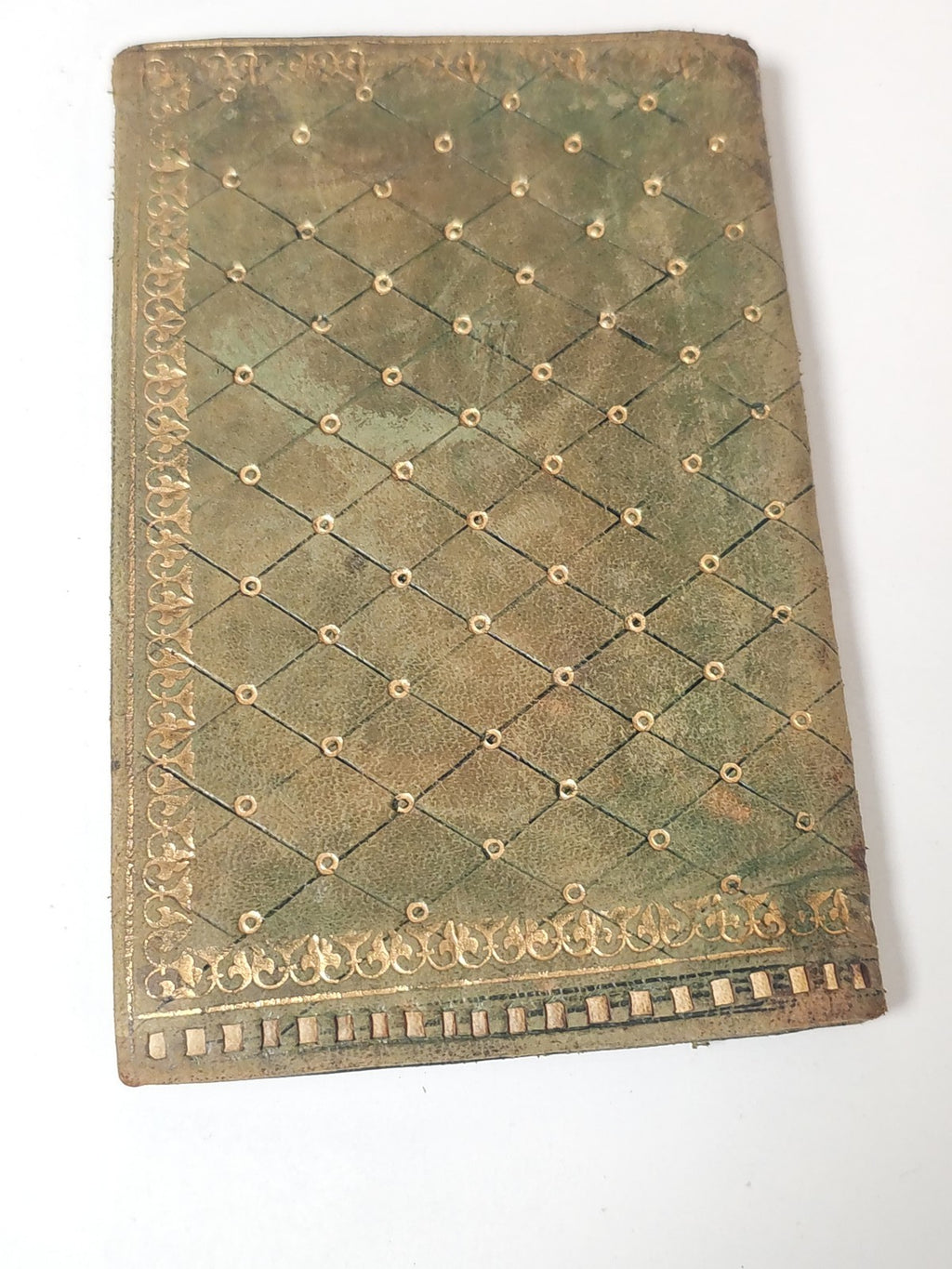 Vintage grand portefeuille ancien plaqué or 22 carats accessoire rétro collectio