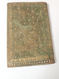 Vintage grand portefeuille ancien plaqué or 22 carats accessoire rétro collectio