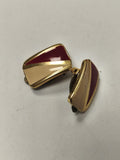 Paire de boucles d?oreilles rétro vintage fantaisie ancien bijou original occasi