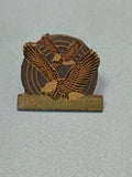 Pin's vintage Harley Davidson aigle doré, collection moto, ancien badge USA
