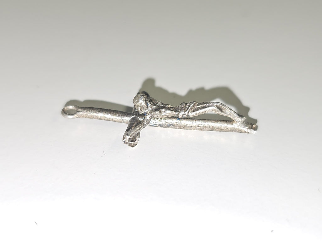 Ancienne croix catholique vintage, petite croix religieuse rétro à collectionner