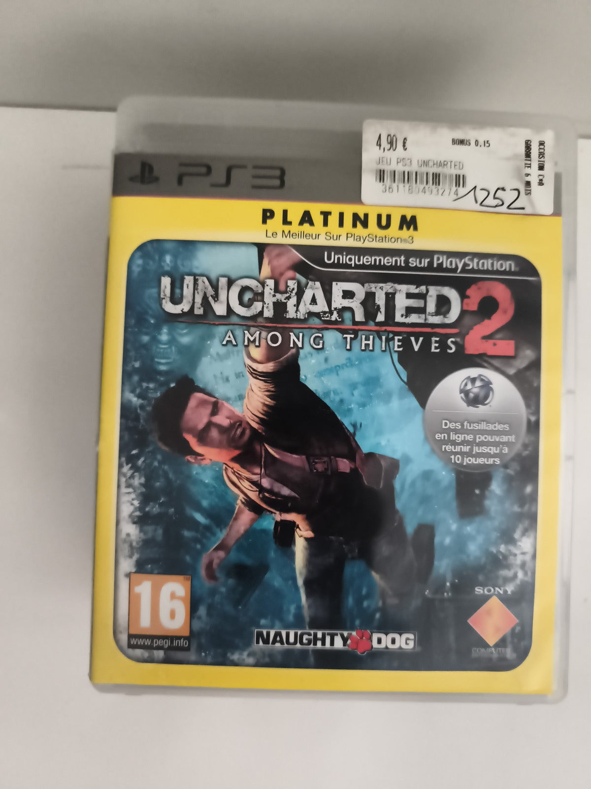 Jeu PS3 Uncharted 2 Among Thieves Platinum PlayStation Naughty Dog
