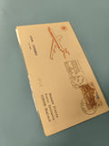 Ancienne enveloppe Lyon Londres timbres oblitérés avion collection philatélie