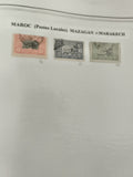 Timbres Maroc Mazagan Marrakech postes locales oblitérés philatélie