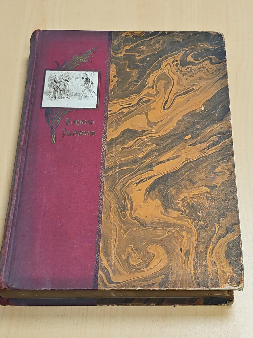 Livre ancien Quentin Durward roman vintage collection littérature rétro France