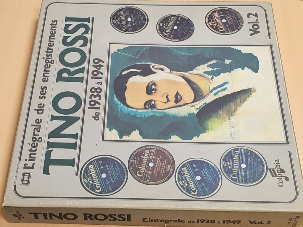 Lot 2 coffrets vinyles 33T Tino Rossi intégrale enregistrements audio disques