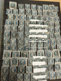Lot timbres France Cérès 25c bleu oblitérés philatélie XIXe s.