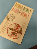 Ancienne enveloppe FDC Vietnam 1965 timbres colorés, illustrée Saigon