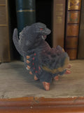 Figurine Godzilla soft vinyl doigt monstre noir gris rouge puppet kaiju