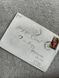 Lettre oblitérée France 1973 timbre 22c fleurs enveloppe manuscrite philatélie