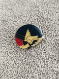 Pin's vintage aviateur aile dorée émaillée, aviation badge années 80 (Ref 5)