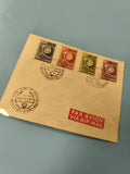 Ancienne enveloppe timbrée oblitérée Vietnam 1958 collection philatélie air mail