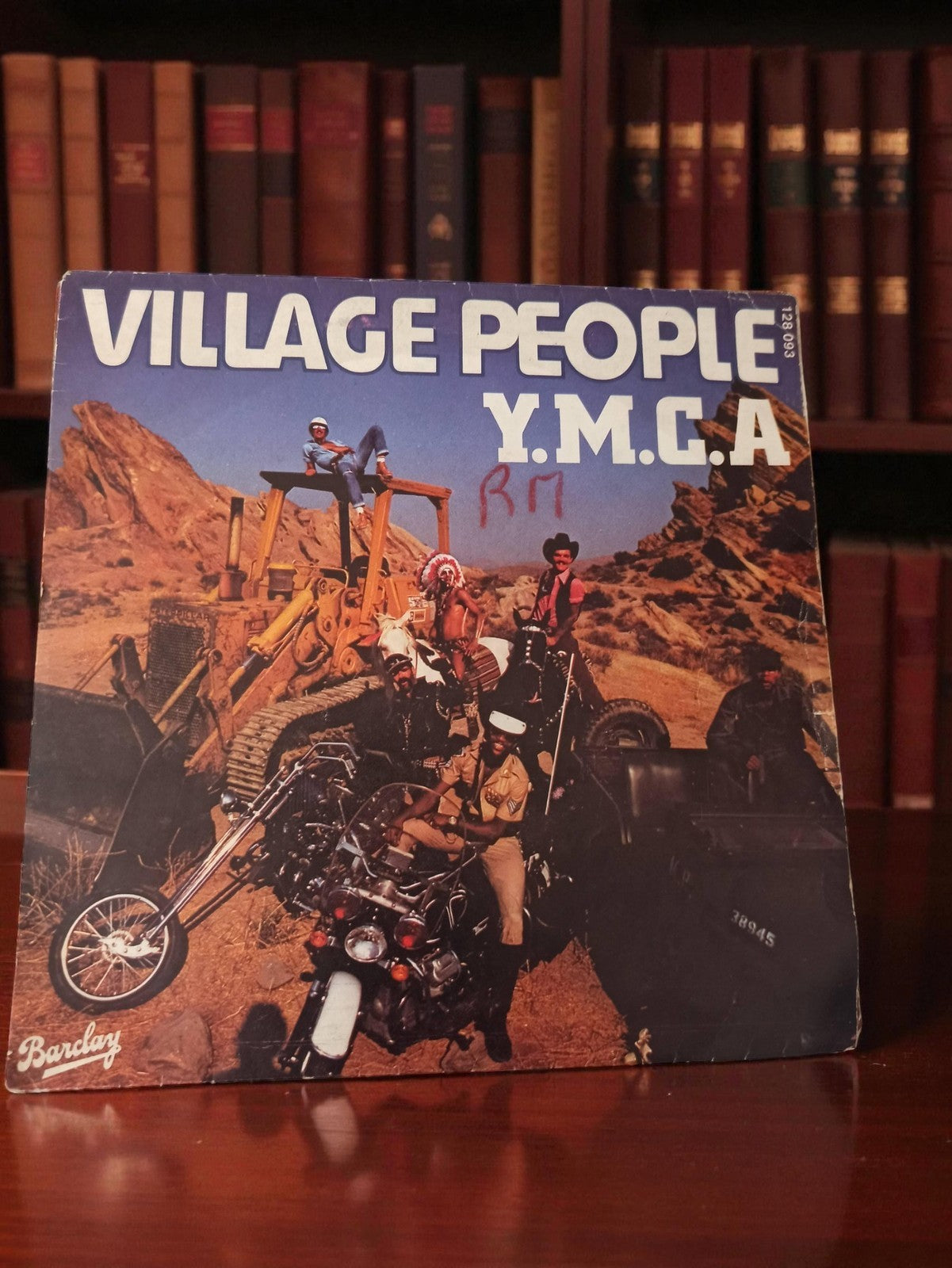 Disque vinyle 45 tours Village People Y.M.C.A Barclay rétro années 70