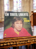 Vinyle 45 tours Alain Stefan En Toute Liberté vintage, pochette Bedtone