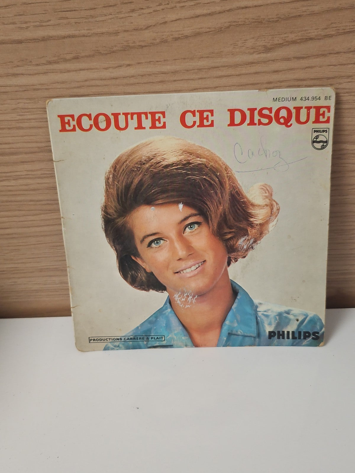 Vintage 45 tours rétro "Ecoute ce disque" ancien vinyle collection musique