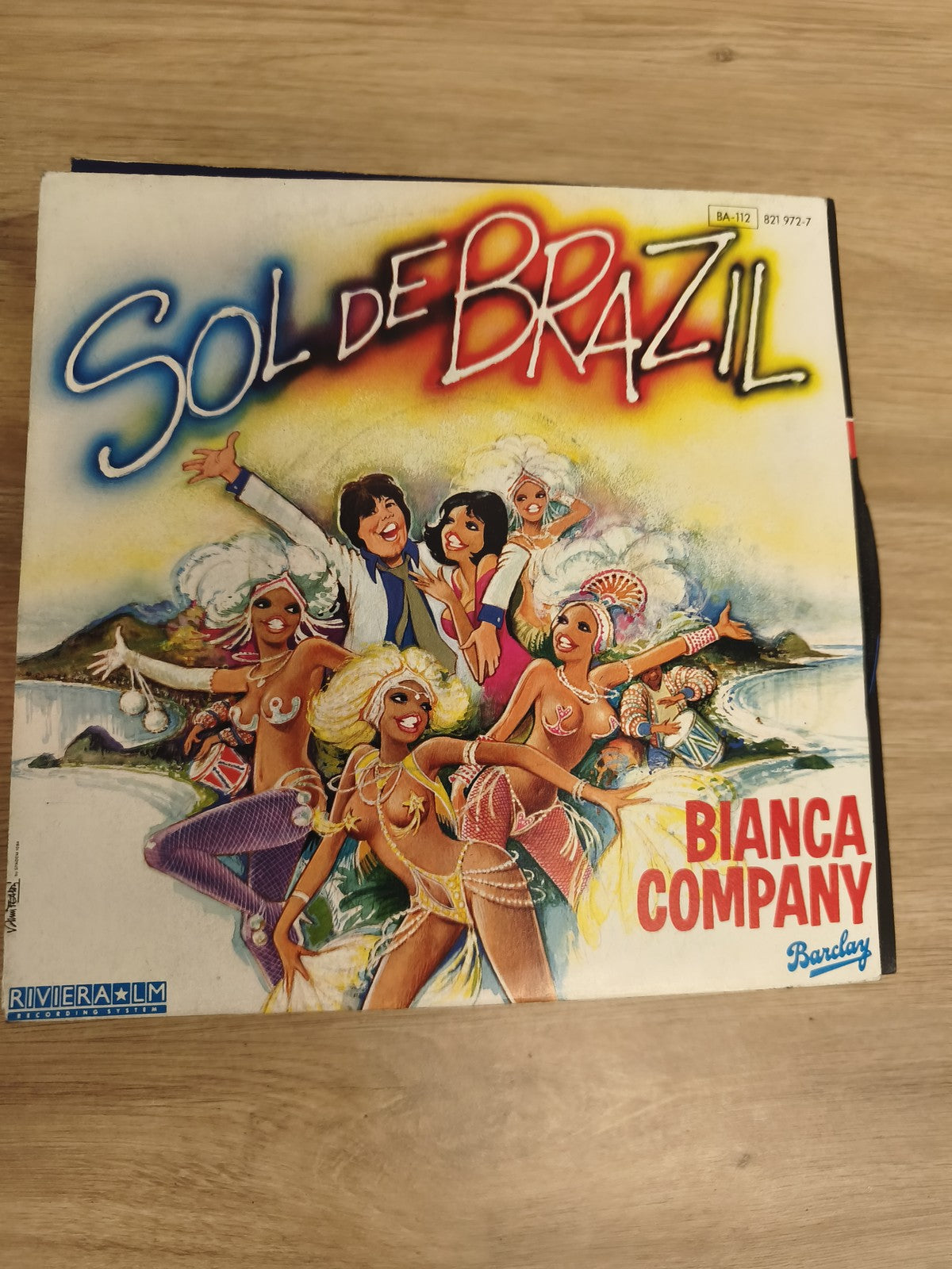 Vinyle 45 tours Sol de Brazil Bianca Company Barclay pochette illustrée couleur