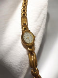 Montre femme vintage Clyda aspect doré, montre-bracelet rétro années 80/90