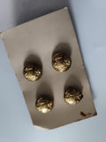 Boutons anciens dorés blason relief, lot 4, vintage costume veste uniforme