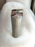 Ancien briquet de table vintage Piezo Japan métal argenté rétro collection fumeu