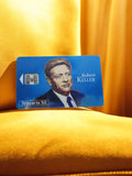 Carte téléphonique vintage Télécarte 50 Robert Keller rétro bleu puce