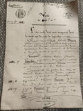 Ancien acte notarié vente manuscrit 1858 cachet Timbre Impérial document