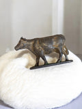 Figurine vache ancienne Kiralu en métal, jouet vintage, animal ferme déco