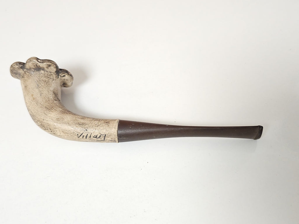 Pipe ancienne signée vintage pour collectionneur, objet rétro fumeur d?occasion