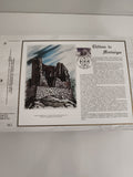 Feuillet philatélique CEF Château de Montségur illustré, oblitération 1er jour