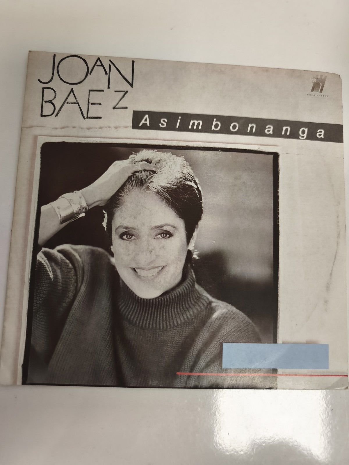 Vinyle 45 tours Joan Baez Asimbonanga pochette photo Gold Castle