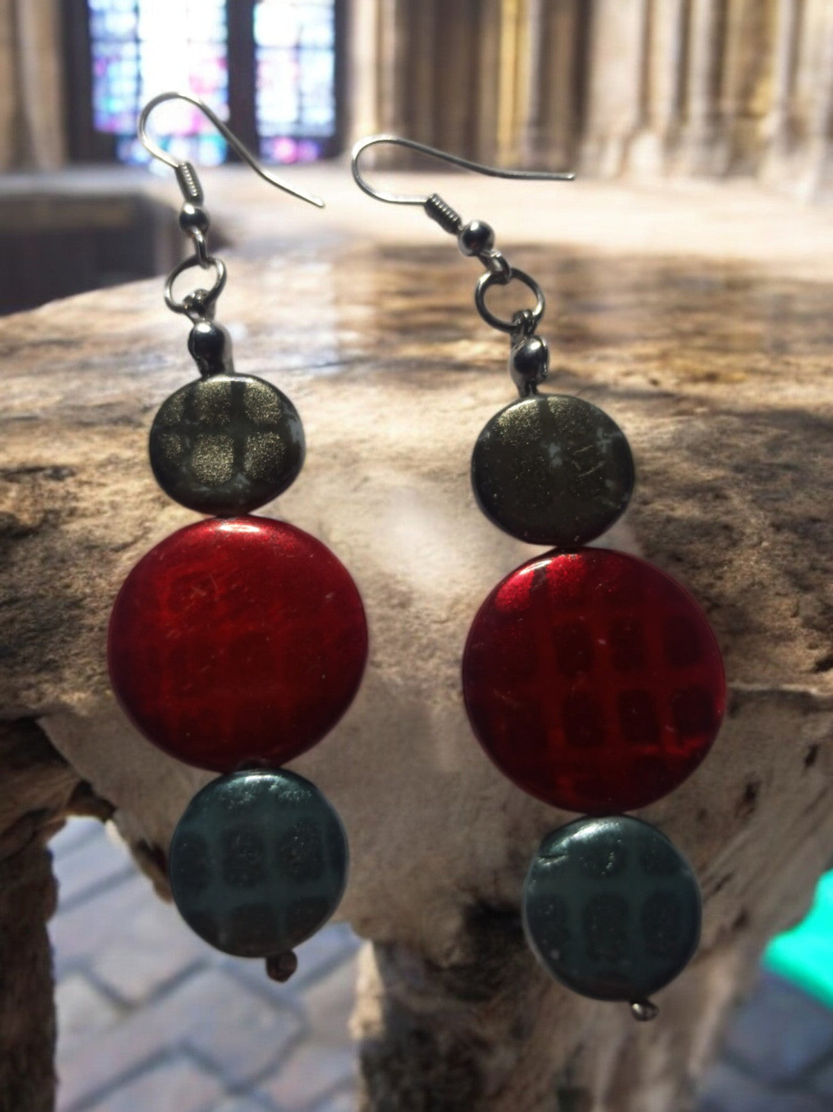 Boucles d'oreilles vintage des années 70 en parfait état