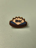 Vintage pin's SMC banque bleu doré collection badge ancien (Ref 13)