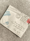 Lettre oblitérée Paris 1950 timbre RF philatélie cachet illustré