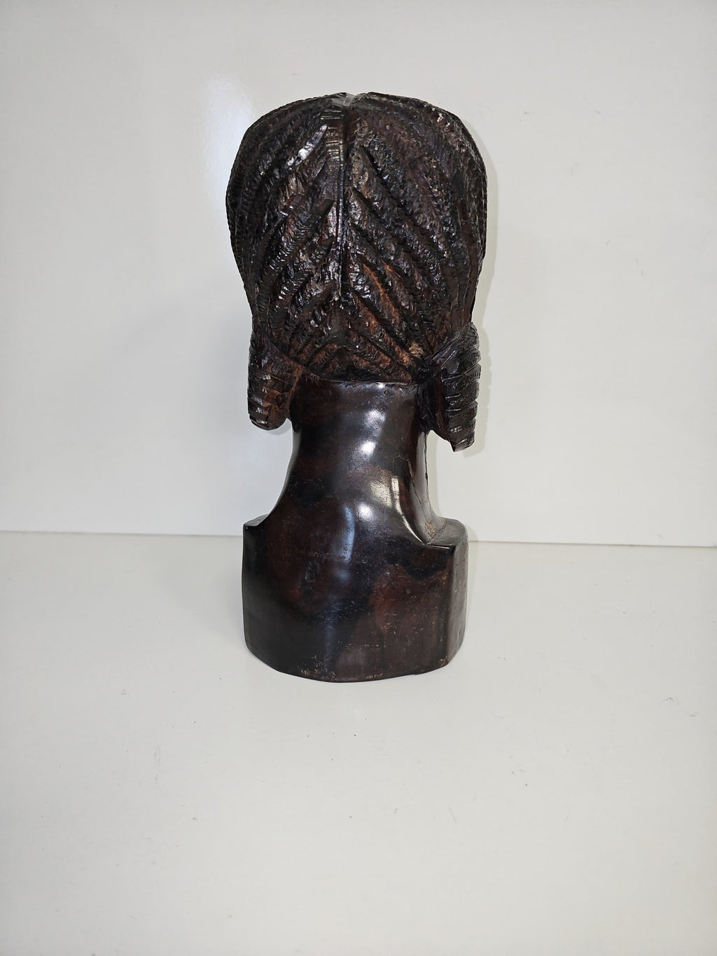 Sculpture africaine vintage en bois massif ancien, grande pièce années 1950 déco