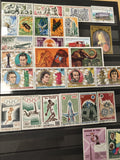 Lot timbres République du Tchad thèmes animaux sport aviation couleurs vives
