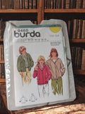 Patron couture Burda 9465 ancien vintage veste enfant 152-164 rétro