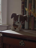 Figurine chien Petshop vintage marron blanc ancien jouet rare LPS