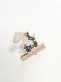 Pin's ancien rétro Ladem vintage, badge collection publicitaire années 80 90
