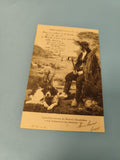 Carte postale ancienne Bretagne Chanson du Patou Botrel berger chien illustrée