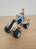 Figurine Tomb Raider Lara Croft sur Quad Bike par Atlas, modèle décoratif gaming