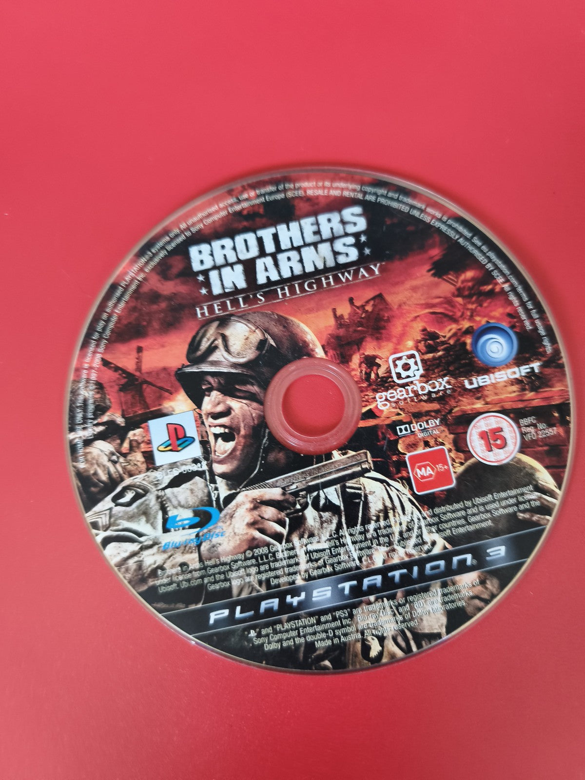 CD jeu PS3 Brothers in Arms disque seul pour console Sony Playstation 3