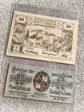 Billets anciens Autriche 50 20 Heller Mitterbach Kirchdorf 1920 notgeld