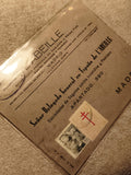 Lettre ancienne Espagne L'Abeille Madrid timbres Franco philatélie assurance (Re