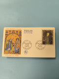 Ancienne enveloppe Premier Jour Limoges émail champlevé XIIe, Adoration des Mage