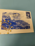 Enveloppe FDC Mois de l?Europe Cassis 1997 timbre oblitéré paysage bleu