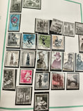 Timbres Espagne anciens thématiques architecture personnages sport Europa