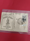 Carte postale Journée du Timbre 1946 Strasbourg oblitérée philatélie