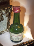 Mini-bouteille cognac Courvoisier Luxe 40% vol ancienne, rare mignonette vintage