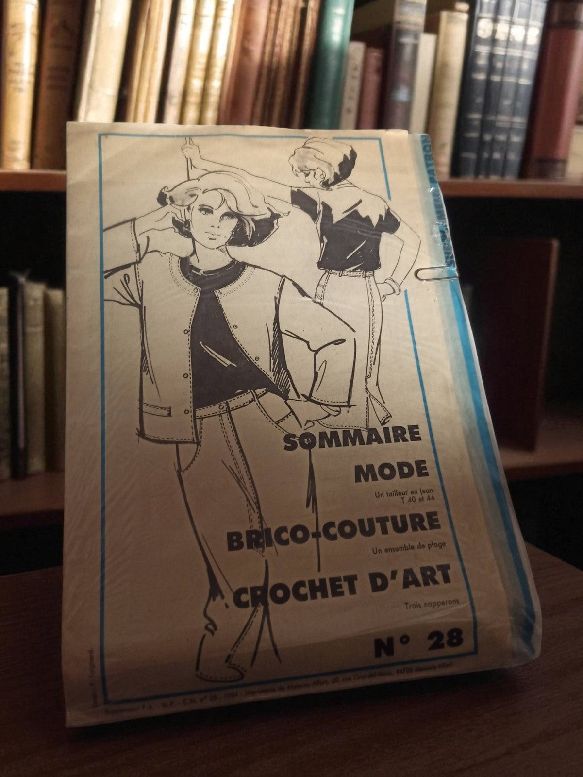 Patron de couture ancien N°28 vintage, mode brico-couture, années 60-70