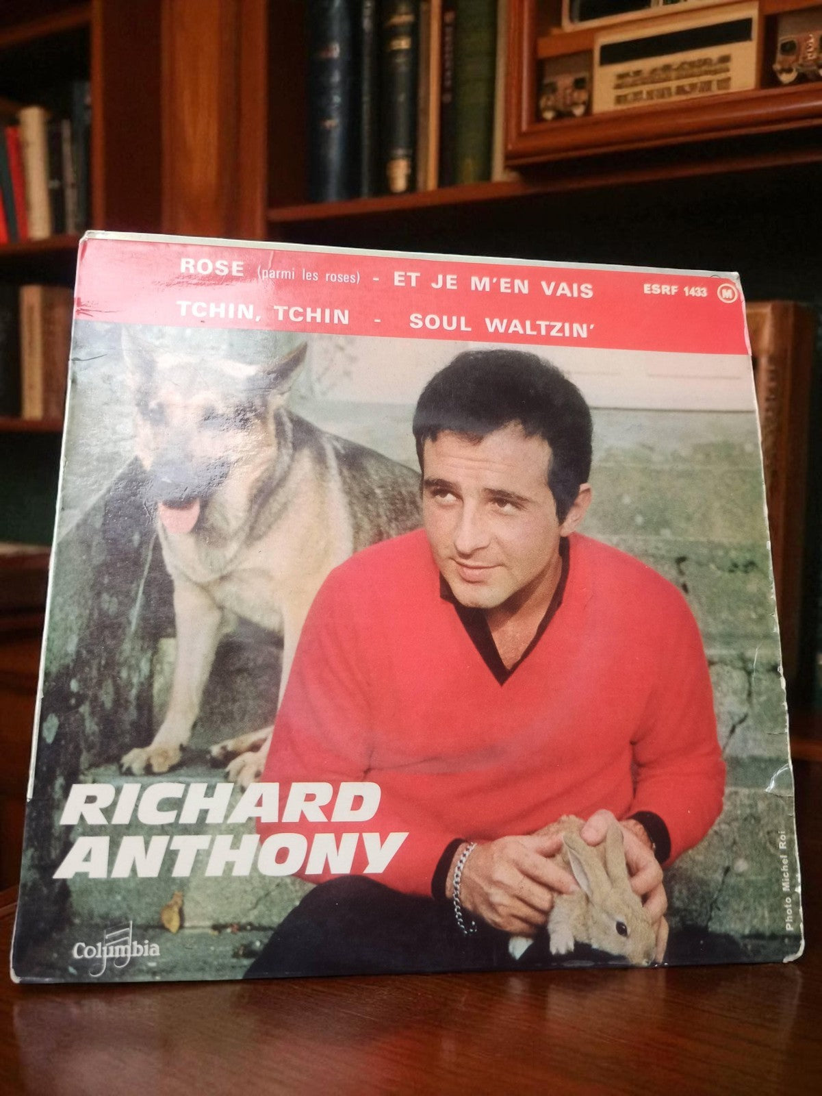 Vinyle 45 tours Richard Anthony Columbia ESRF 1433 vintage pochette photo rétro