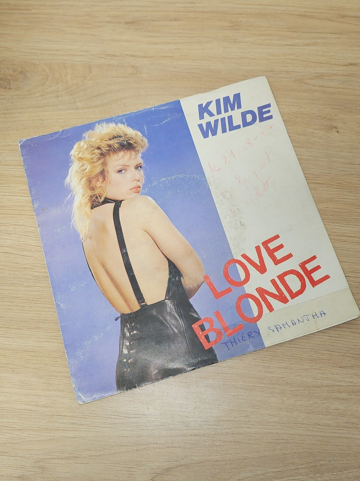Disque 45T rétro Kim Wilde, vinyle ancien collector, musique années 80 pop
